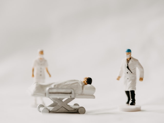 toy doctor and patient